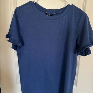 Navy Blue Fashion Top